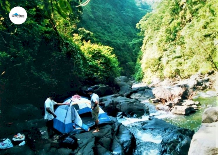 Camping below sural falls