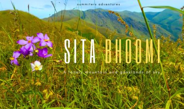 Sita Bhoomi -  A lonely mountain  and  grasslands of sky