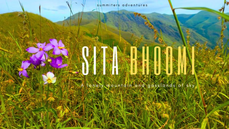 Sita Bhoomi -  A lonely mountain  and  grasslands of sky