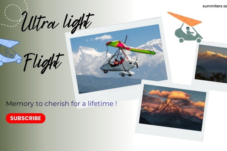 Ultra Light Flight Experience in Pokhra , Nepal -  A dream fulfilled  !